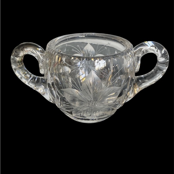 Vintage Hawkes sugar bowl and creamer set - Picture 4 of 10